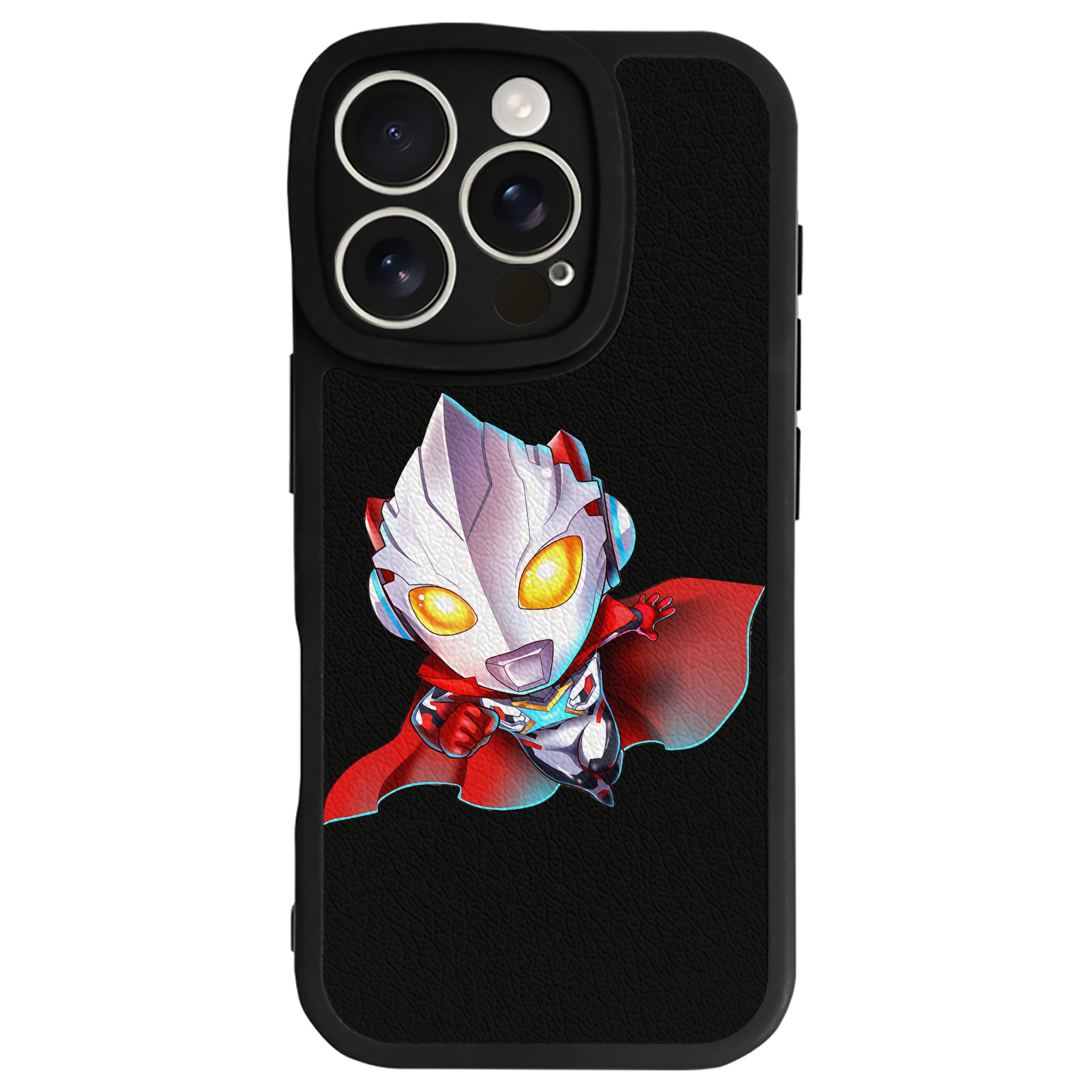 （画像用） ウルトラマン Ultraman 【iPhone 16シリーズ対応】シリコンスマホケース（レザー調） 材質：シリコン
